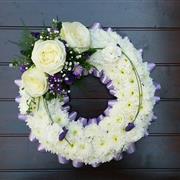 Based Wreath - Lilac &amp; White