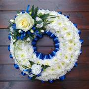 Based Wreath  - Blue &amp; White