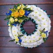 Based Wreath - Yellow &amp; Blue