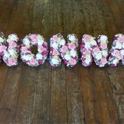 Letters Loose Nonna - Pink &amp; White