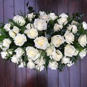 Coffin spray - Roses White