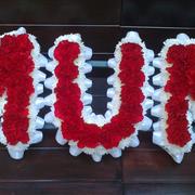 Letters Based Mum - Red &amp; White
