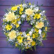Loose Wreath - Yellow, White &amp; Cream