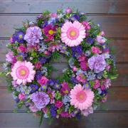 Loose Wreath - Pink, Lilac &amp; Purple