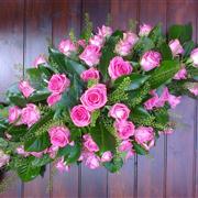 Coffin Spray - Roses Pink