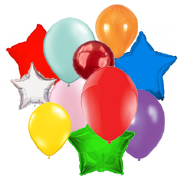 Plain Helium Foil Balloons