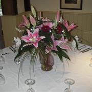 Vase Table Arrangement