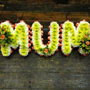 Letters Based Mum - White, Yellow &amp; Orange