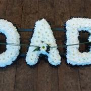 Letters Based Dad - Black &amp; White