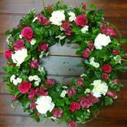 Loose Wreath - Modern Cerise
