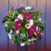 Posy - Cerise Pink, Green &amp; White