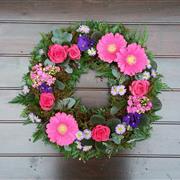 Loose Wreath - Modern Pink &amp; Blues