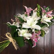 Tied Sheaf - Pink and White