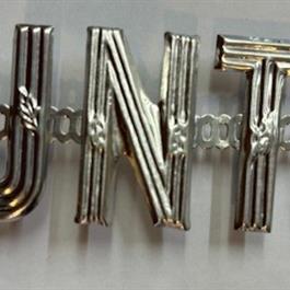 One inch Silver Letters