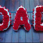 Letters Based Dad - Red &amp; White