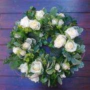Loose Wreath - Modern Roses - Funeral Flowers Florist